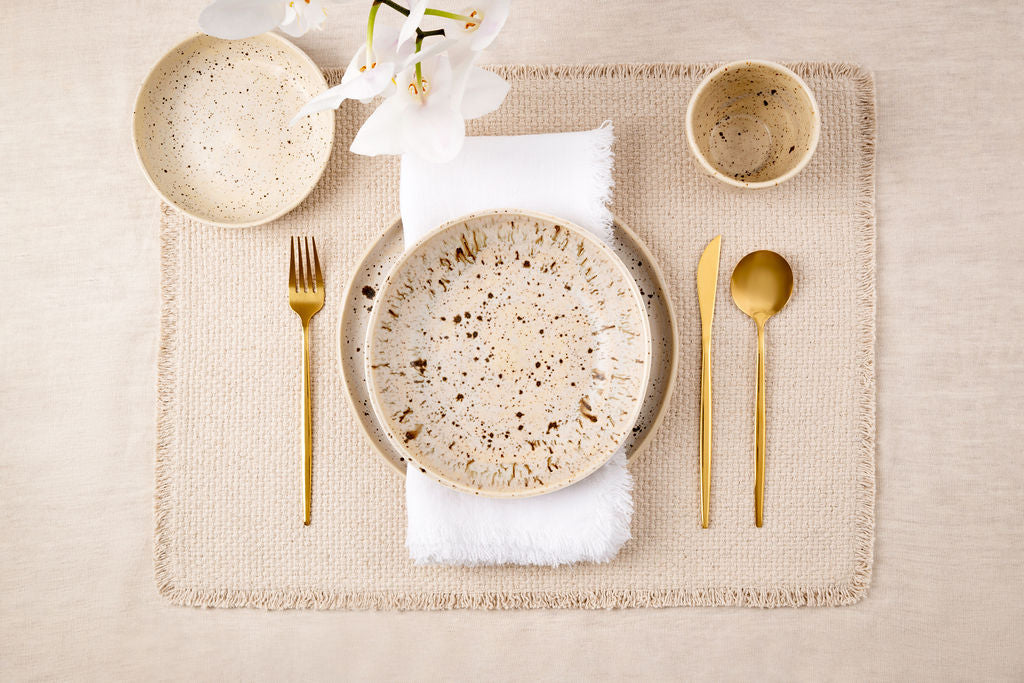 Tableware — cups and bowls grouped