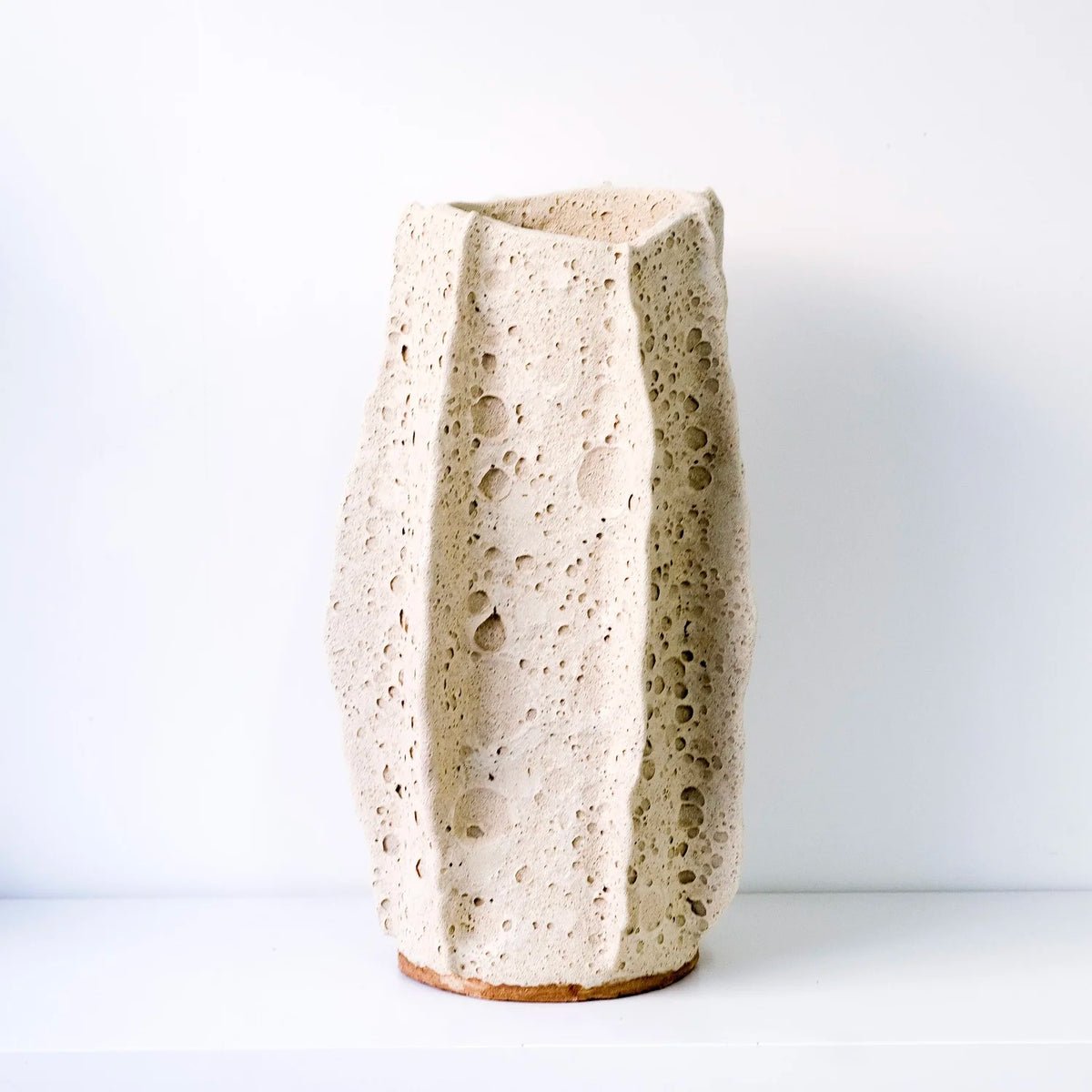 Reef Reflection — stoneware ceramic vase