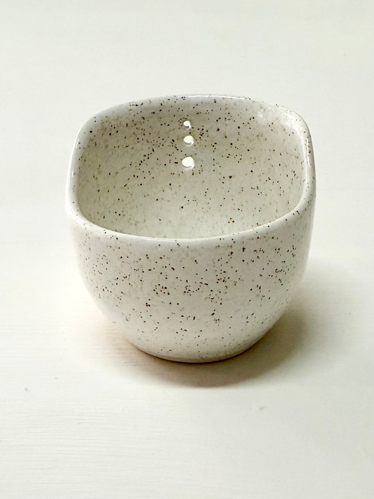 Ceramic Herb Stripper · White Speckle