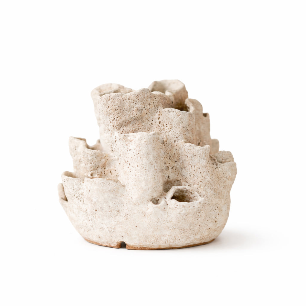 Coral Loves Zooxanthellae #2 — sculptural ceramic lamp