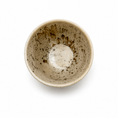Handmade Ceramic Cup 200ml Round · Speckled Sand