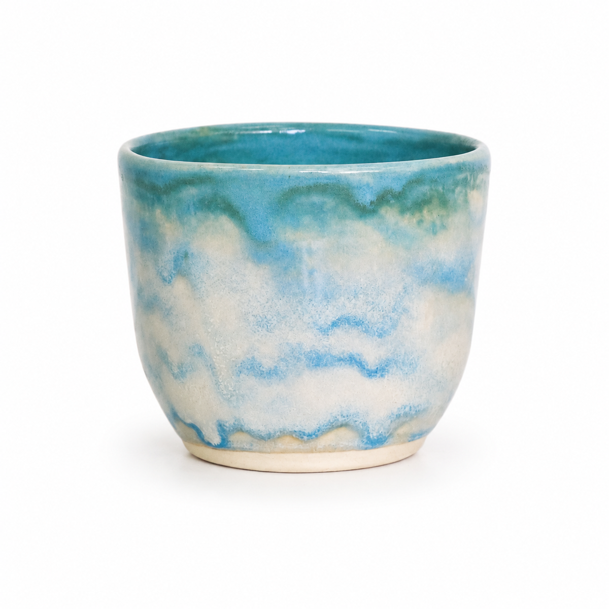 Handmade Ceramic Cup 200ml Round · Freshwater Glaze