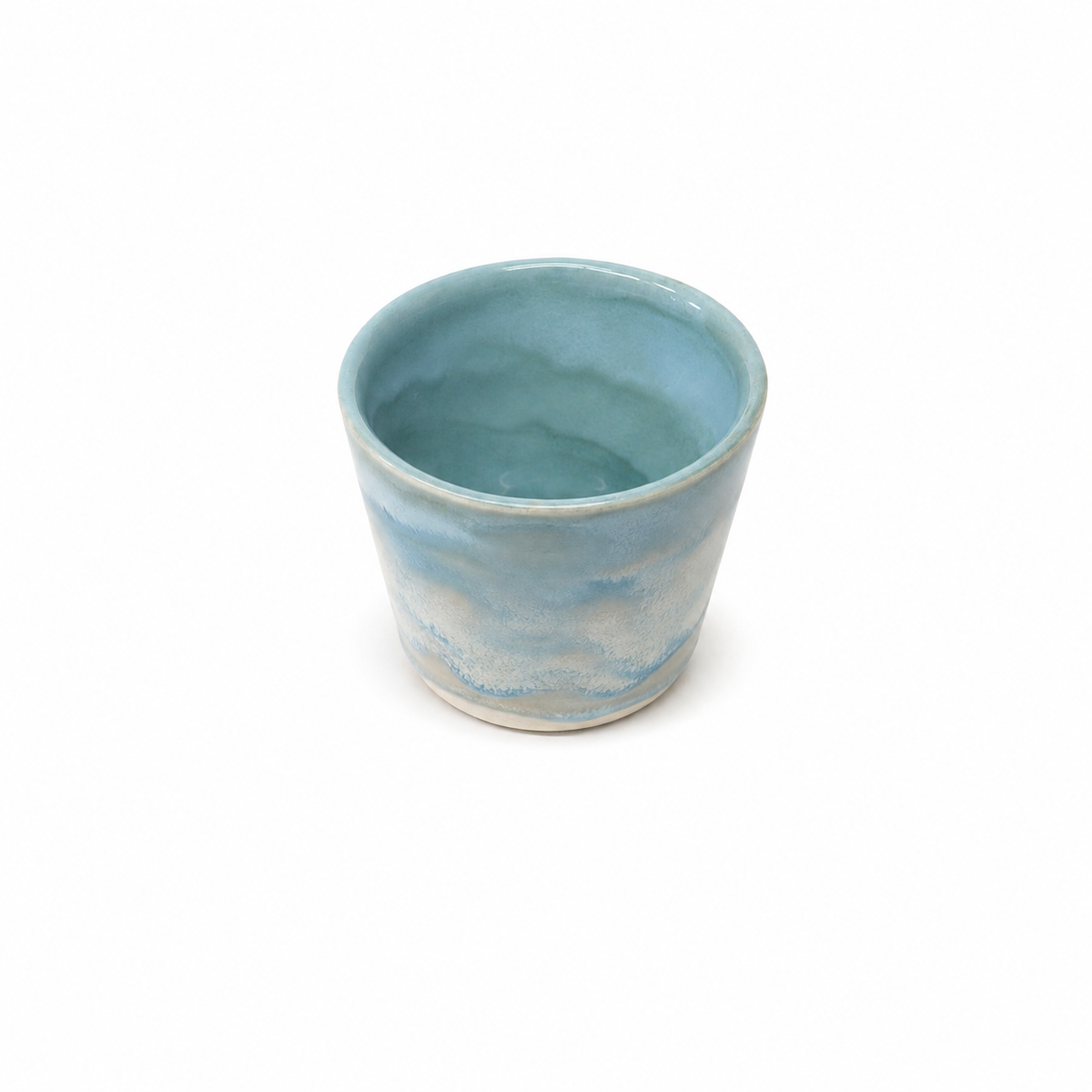 Handmade Ceramic Cup 200ml Straight · Freshwater Glaze