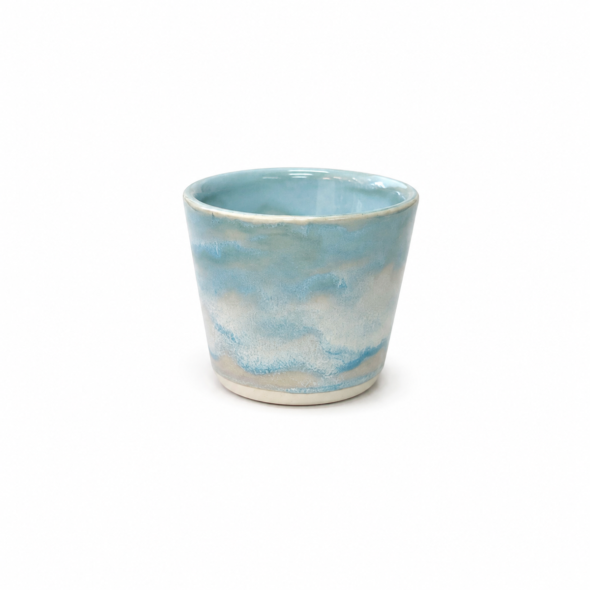 Handmade Ceramic Cup 200ml Straight · Freshwater Glaze