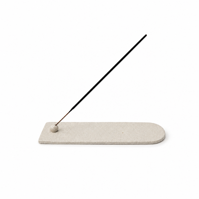 Ember Incense Holder · Raw White