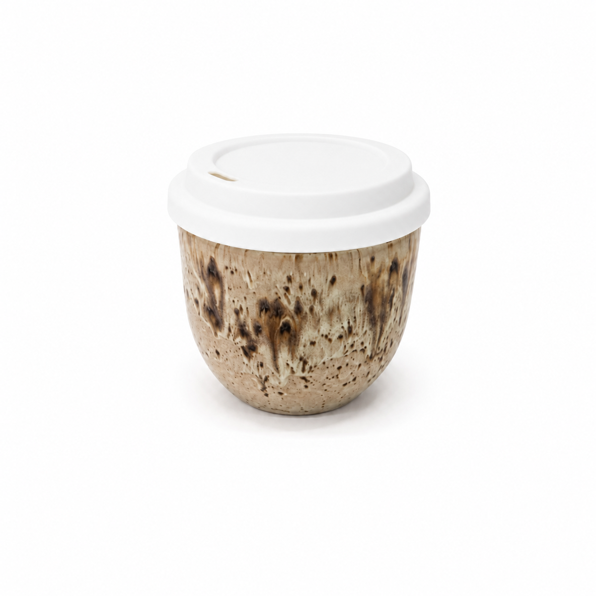 Handmade Ceramic Cup 200ml Round · Abalone